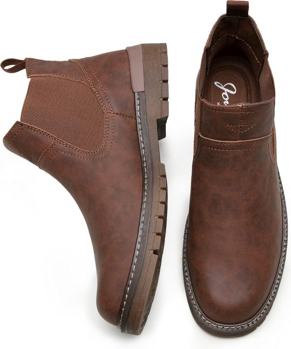 Jousen Chelsea Boots Casual Slip On Ankle Waterproof Mens Boots - Image 7
