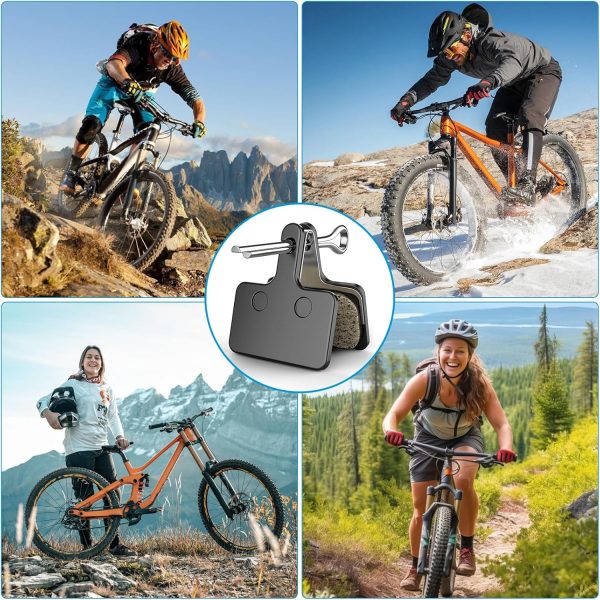 Bike Brake Pads, 4 Pairs Resin Semi-Metallic Bicycle Brake Pads, Brake Pad - Image 7