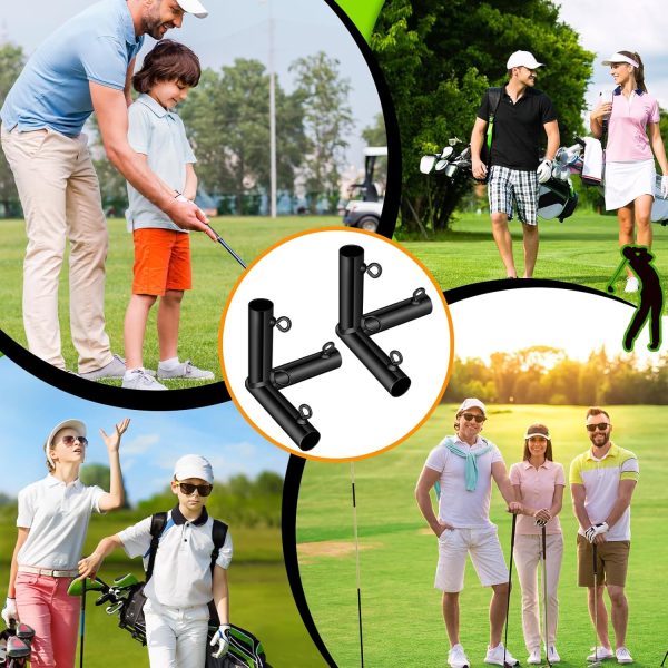 Blulu 10 Pieces 1'' Golf Frame Corner Kit DIY Canopy Fittings Kit with - Image 6