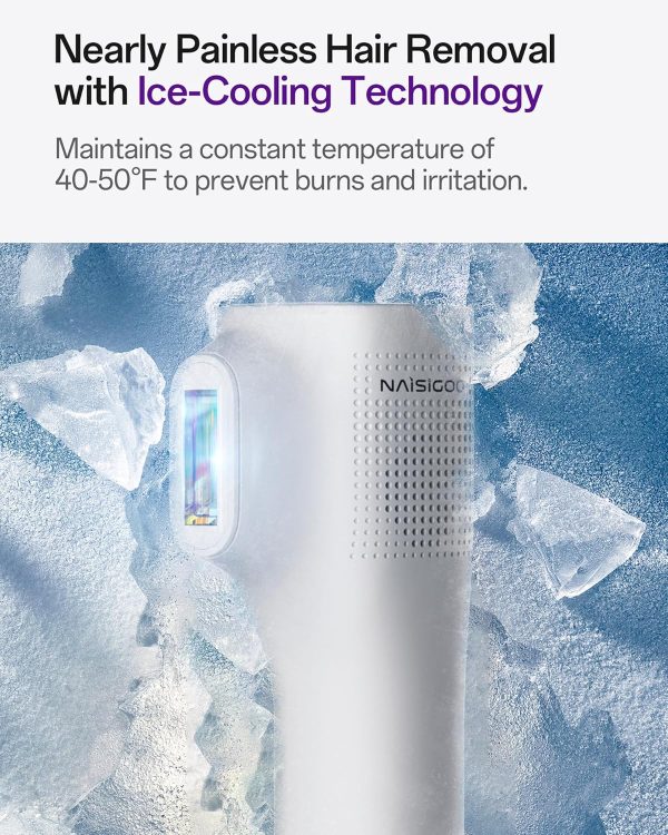Laser Hair Removal, 40°F Sapphire Ice Cooling IPL Hair Removal Device for - Image 3
