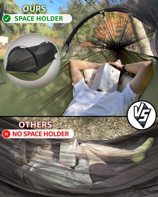 ADVOKAIR Camping Hammock with Mosquito Net Up to 500lbs, Ultralight and - Image 2