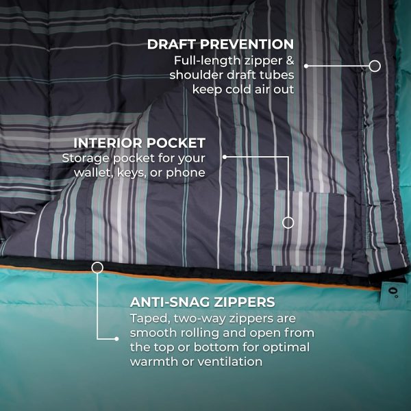 Teton Celsius Regular, -25F, 20F, 0F Degree Sleeping Bags, All Weather Bag - Image 5