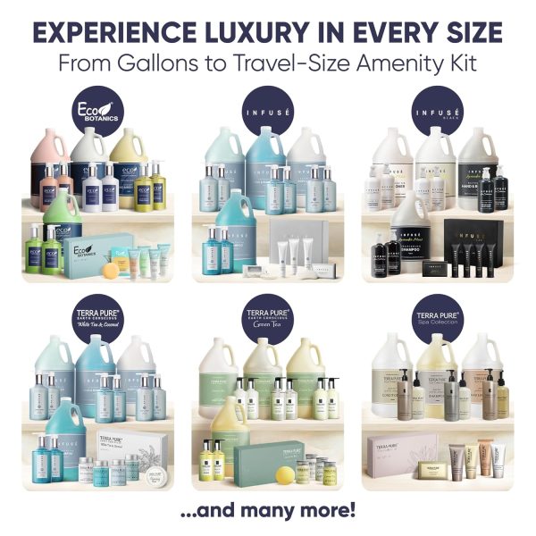 H2O Therapy Amenity & Accessory Kit | 0.85 oz Travel Size Shampoo, - Image 7