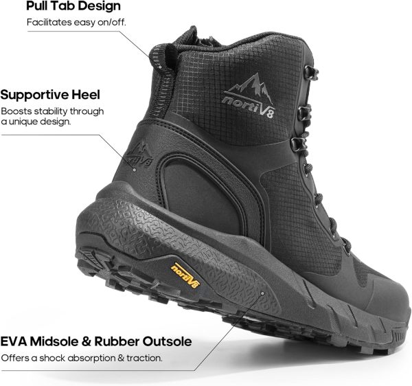 NORTIV 8 Men's Military Tactical Boot Lightweight Comfortable Boots for - Image 3