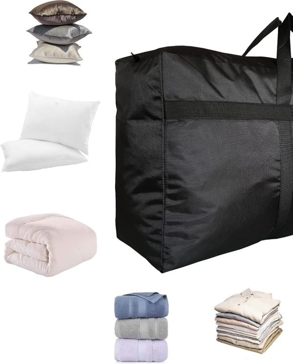 Extra Large Storage Duffle Bag for Travel, Black Oversized Giant Big - Image 6