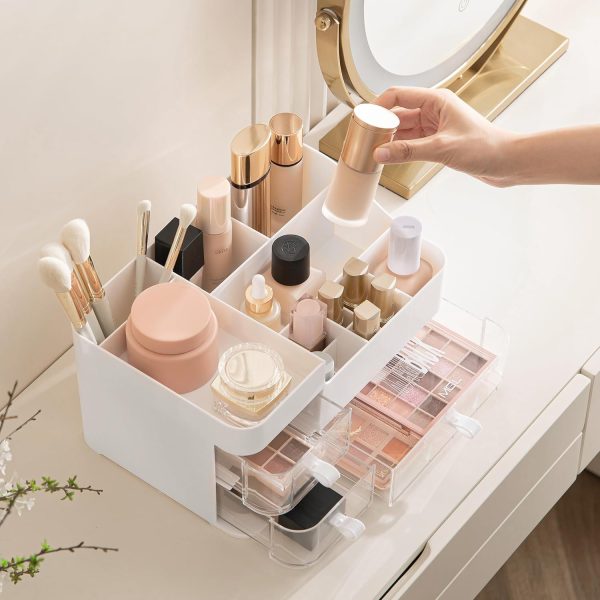 HBlife Makeup Organizer for Vanity Bathroom Organizer Large Skincare - Image 7