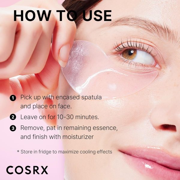 COSRX Peptide Collagen Hydrogel Eye Patch, 60 Patches, Under Eye Patches - Image 6