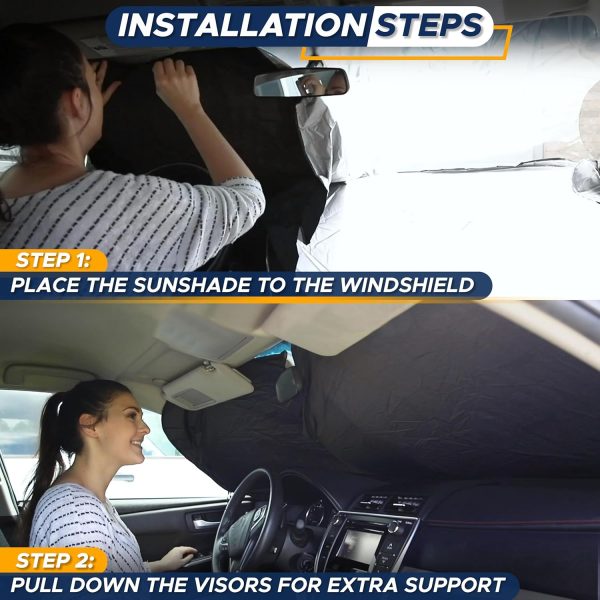 EcoNour Car Windshield Sun Shade | Reflective Sunshade for Ultimate - Image 9