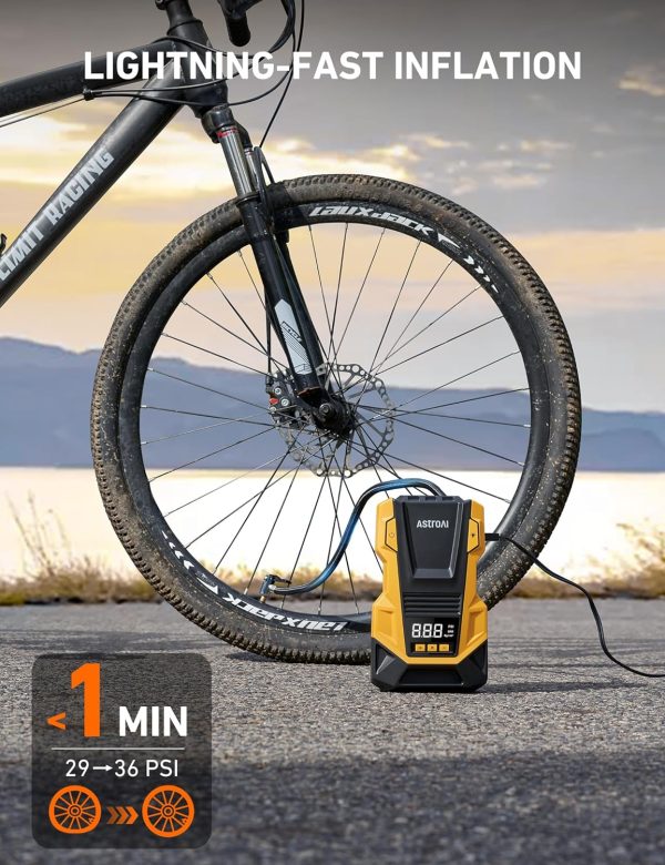 AstroAI AC/DC Tire Inflator Portable Air Compressor for Car, Air Pump for - Image 4