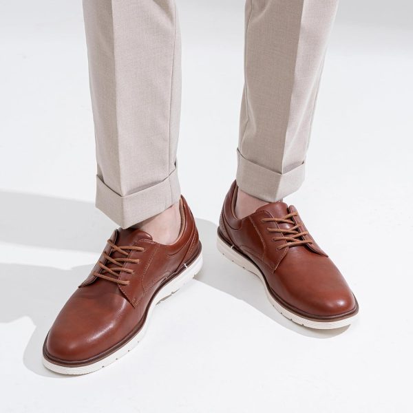 Jousen Mens Dress Shoes Casual Oxfords Lace Up Business Formal Dress - Image 2