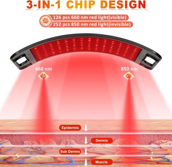 Red Light Therapy, Red Light Therapy for Body with Adjustable Stand, Red - Image 6