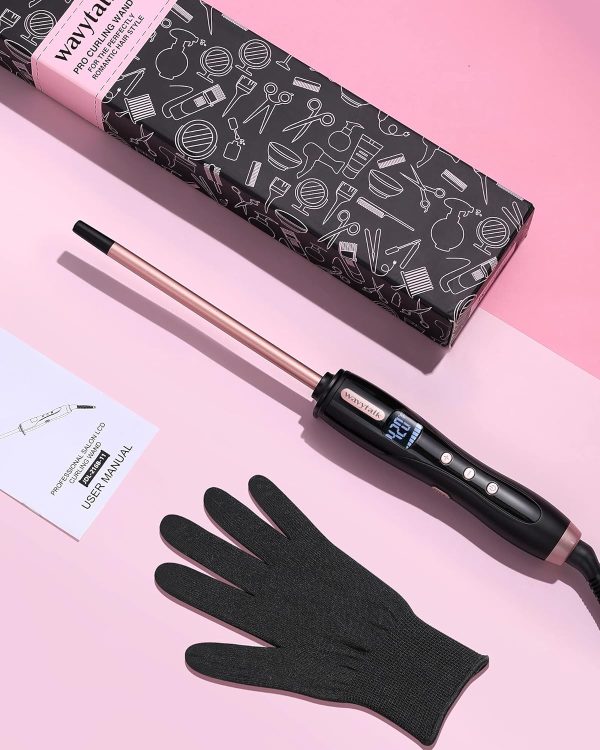 Wavytalk 3/8 Inch Small Curling Iron, Small Curling Iron Wand for Short & - Image 7