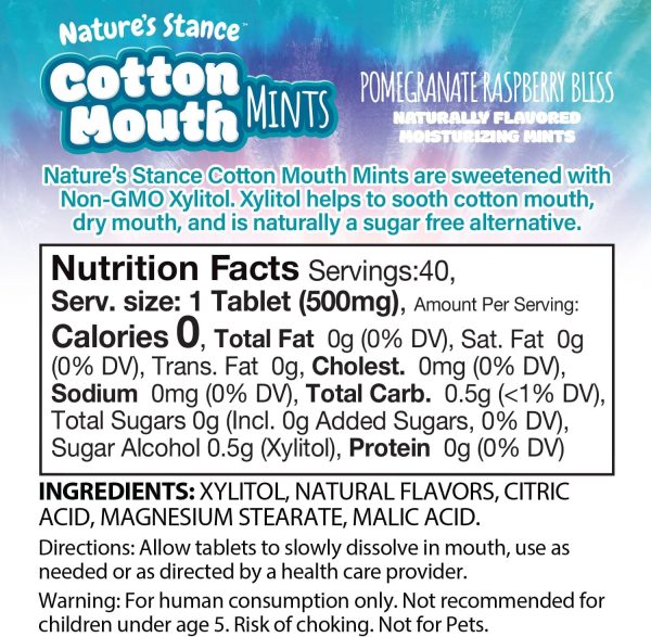 Nature's Stance Xylitol Mints for Cotton Mouth Relief, Dry Mouth Lozenges - Image 7