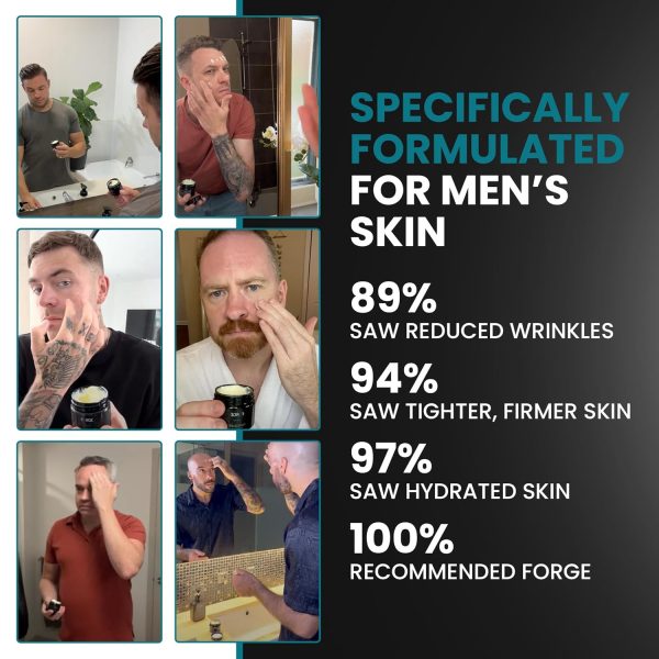 Forge Men's Wrinkle Defense Tallow Balm - 1.77 OZ | Anti-Aging Face Cream - - Image 3