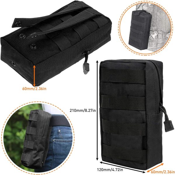 Molle Backpack Attachments Kit of 28 Accessories, D-Ring Grimloc Locking - Image 2