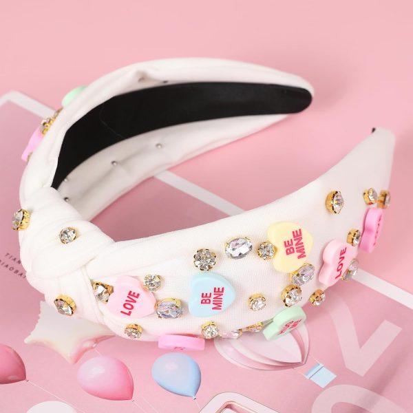 Valentine’s Day Headband for Women Candy Love Conversation Heart Headband - Image 2