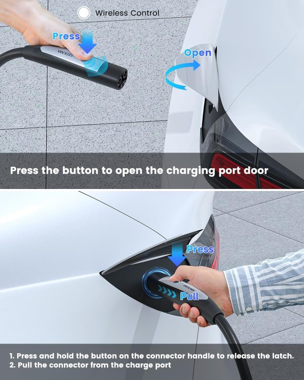 Portable Level 2 EV Charger for Tesla, 40A 240V 9.6kW NACS Charger with - Image 4