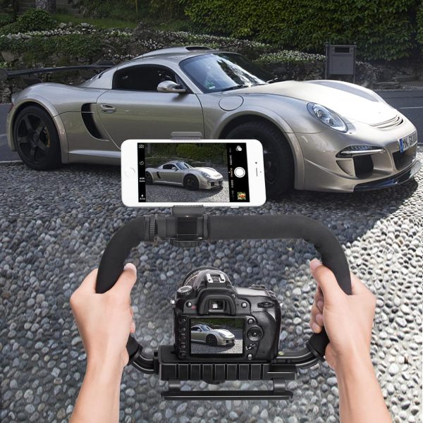 3-Shoe DSLR/Mirrorless/Action Camera Camcorder Phone Stabilizer Expansion - Image 5