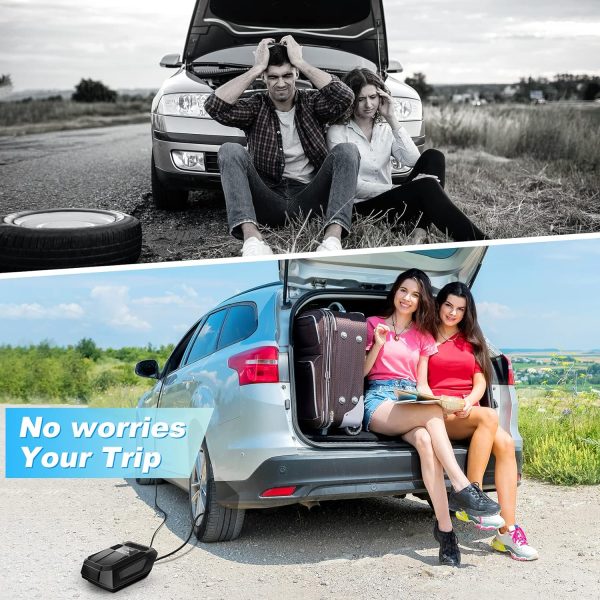 FBK Tire Inflator Portable Air Compressor Tire Air Pump for Car Tires - Car - Image 4