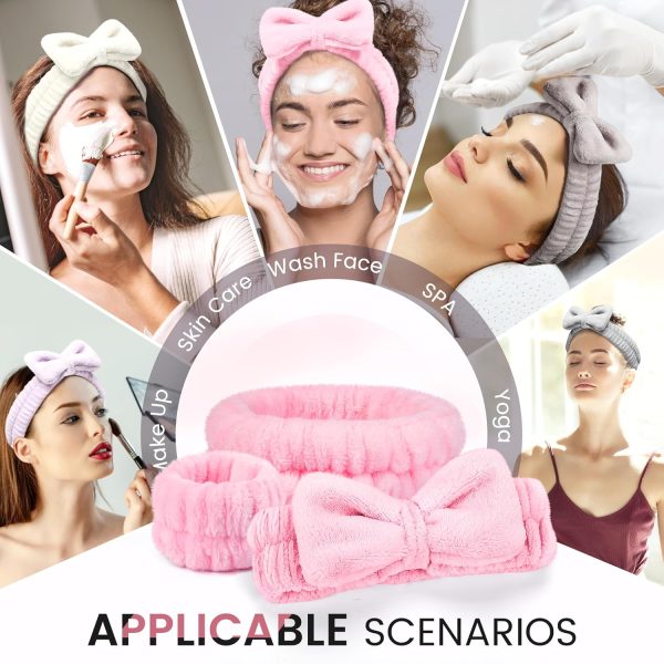 Crosize Headbands and Wristbands Set for Washing Face, Spa, Skincare, Gift - Image 6