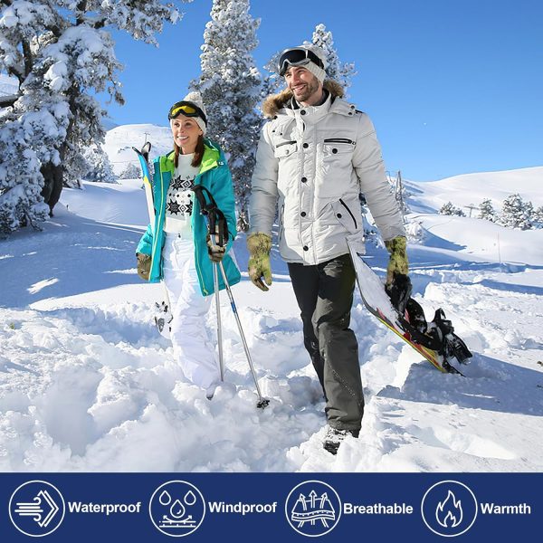 Camouflage Hunting Winter Gloves - Anti-Slip, Touch Screen Ski Gloves Camo - Image 7