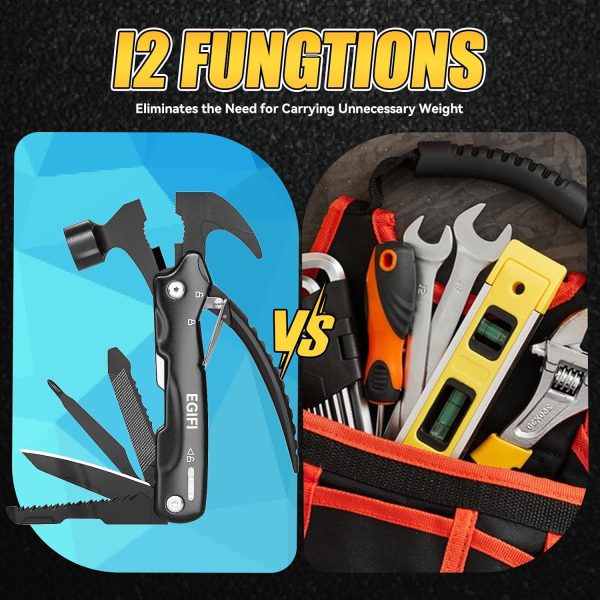 Valentine's Day Gifts for Him, 12 in 1 Multitool Hammer, Multitool Gifts - Image 5
