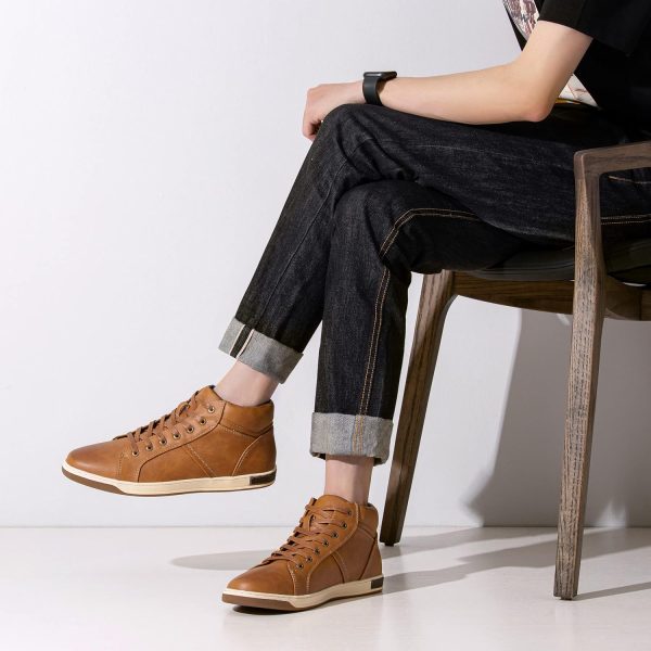 Jousen Men's Casual Shoes High Top Fashion Sneaker Lightweight Men Boots - Image 8