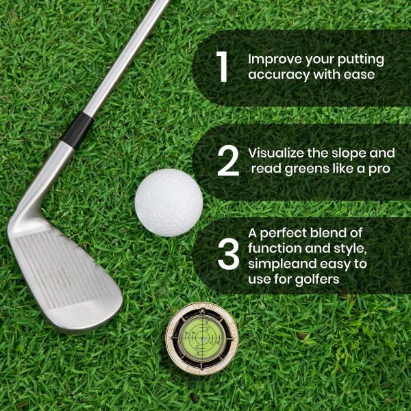 Ddaowanx Golf Green Reader, Golf Ball Marker with High Precision Horizontal - Image 2
