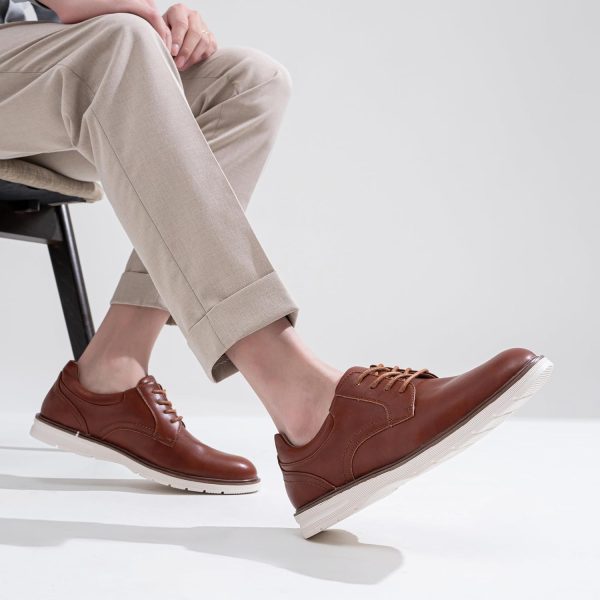Jousen Mens Dress Shoes Casual Oxfords Lace Up Business Formal Dress - Image 6