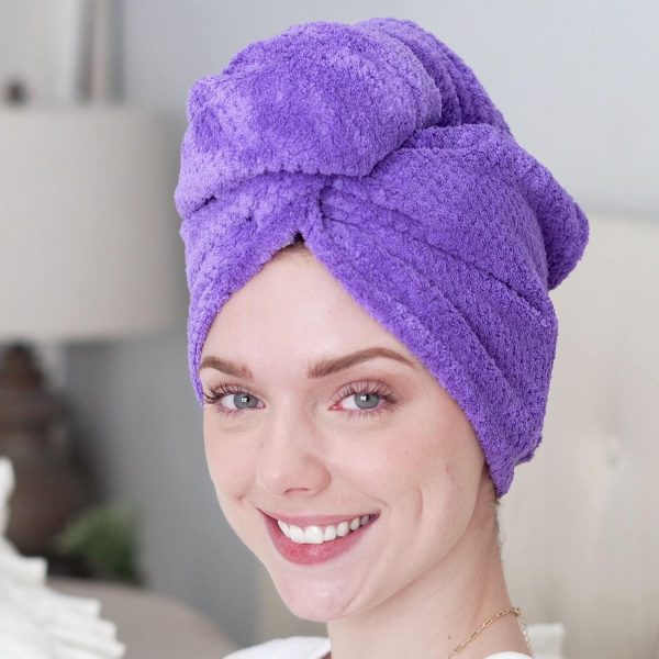 Leporem 3 Pack Extra Large (30 inch X 11 inch) Microfiber Towel for Hair - - Image 8