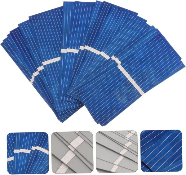 100pcs Solar Cell Batteries Rechargeable Battery Heater Powered Powerbank - Image 4
