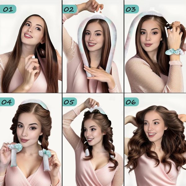 Satin Heatless Curling Set - Hair Rollers for Heatless Curls Heatless Hair - Image 5
