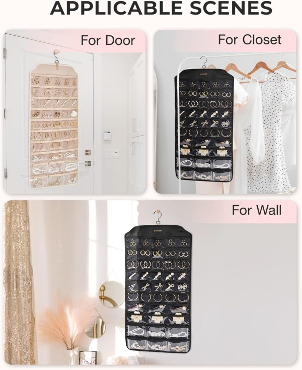 BAGSMART Hanging Jewelry Organizer, Jewelry Holder Organizer Accessories - Image 7