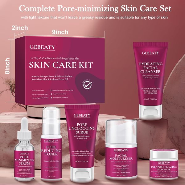 Skin Care Set Kit,Professional Pore Minimizer Skincare for Women Teens Teen - Image 7