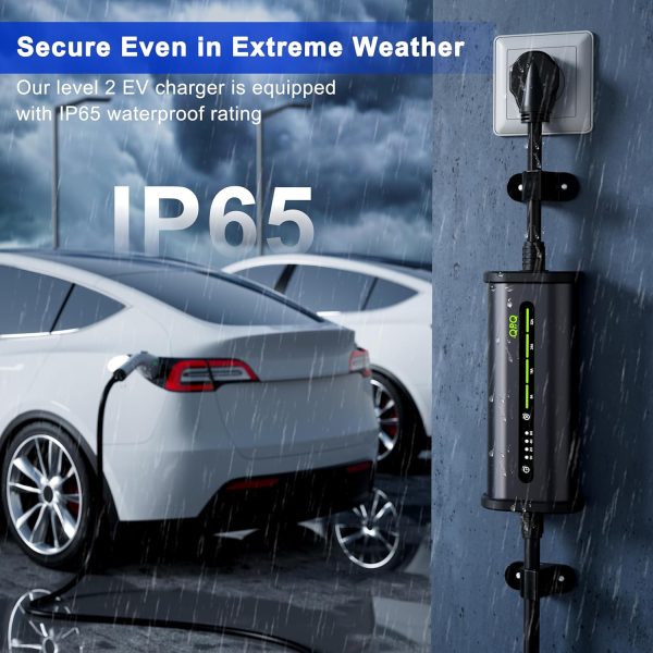 QPQ Level 2 EV Charger 32A 240V NEMA 14-50P, Portable Electric Vehicle - Image 7