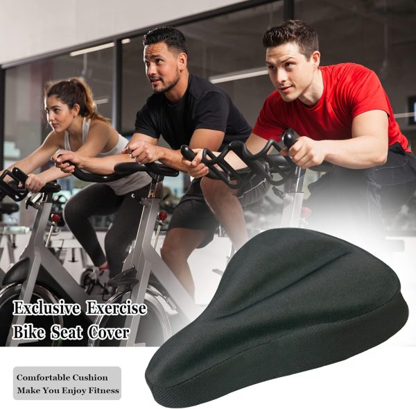 Gel Bike Seat Cover Padded Bicycle Saddle Covers for Women & Men, Most - Image 2