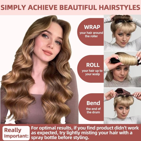 Heatless Curls Overnight Blowout Rods - 6 Pcs No-Heat Hair Curler Set, Hair - Image 2