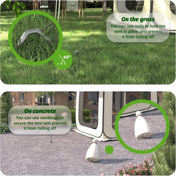 Pop Up Screen Tent House, 6×6 FT Screen Tents for Camping, Portable Screen - Image 5