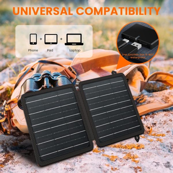 Solar Phone Charger, Solar Panel Charger, Portable Solar Charger with USB-C - Image 4