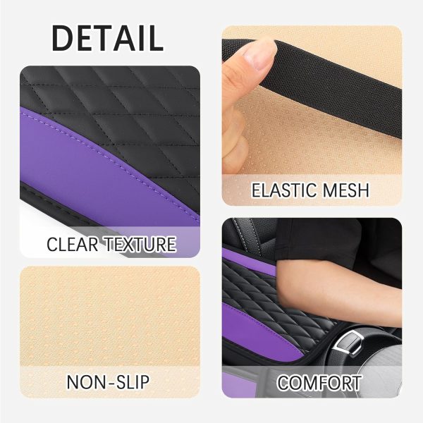 Patchwork Leather Center Console Covers for Cars,Upgraded Arm Rest Cover - Image 3