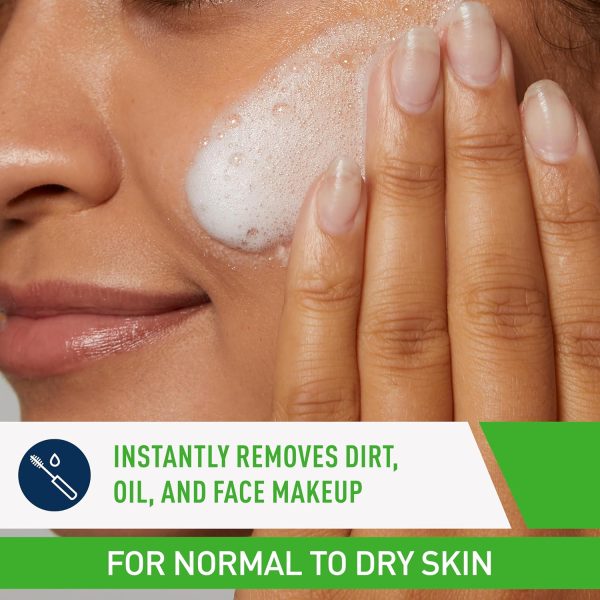 CeraVe Hydrating Cream To Foam Cleanser | Makeup Remover Face Wash For Dry - Image 2