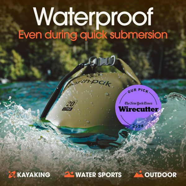 Earth Pak Waterproof Dry Bag - Roll Top Waterproof Backpack Sack Keeps Gear - Image 3