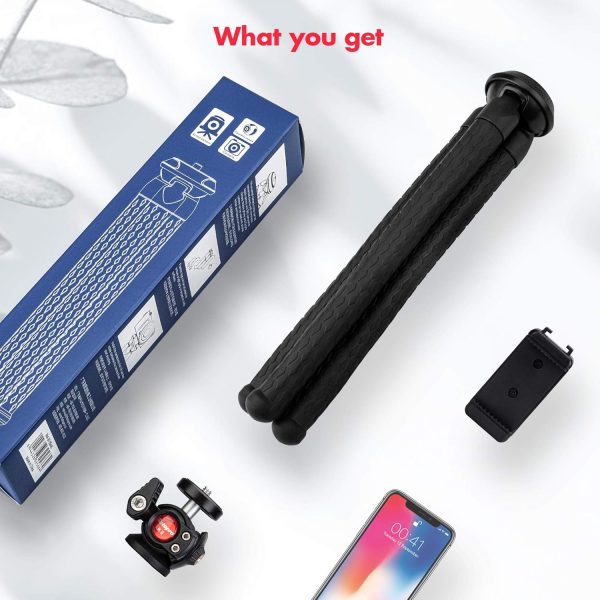 Fotopro Flexible Tripod for iPhone Bendable Flex Leg Camera Tripod with - Image 6
