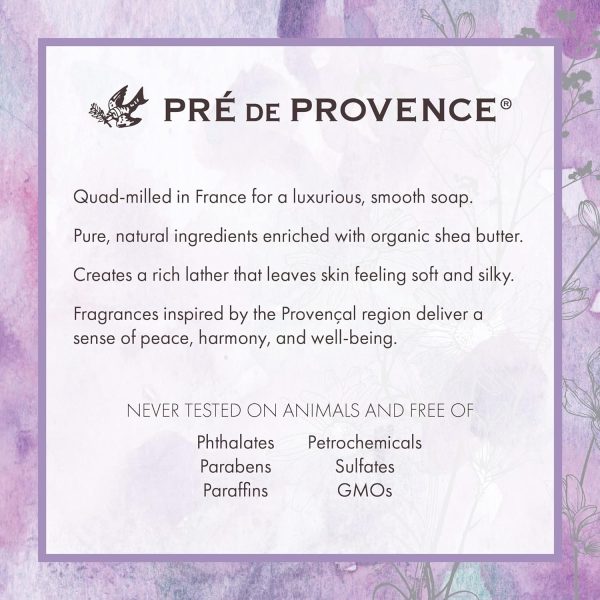 Pre de Provence Artisanal French Moisturizing Soap Bar, Shea Butter - Image 7
