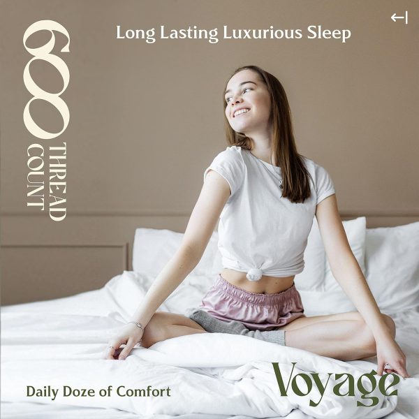 Mayfair Linen 100% Egyptian Cotton Sheets Queen Size - 600 Thread Count - Image 7