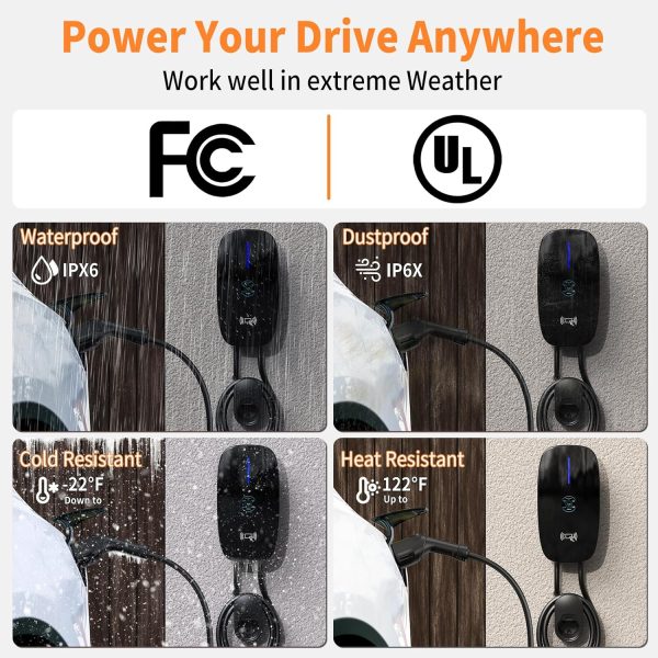 Level 2 EV Charger J1772 Charger, 48 amp Electric Car Charger with APP and - Image 3