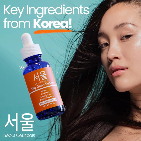 SeoulCeuticals Korean Skin Care 20% Vitamin C Hyaluronic Acid Serum + CE - Image 7
