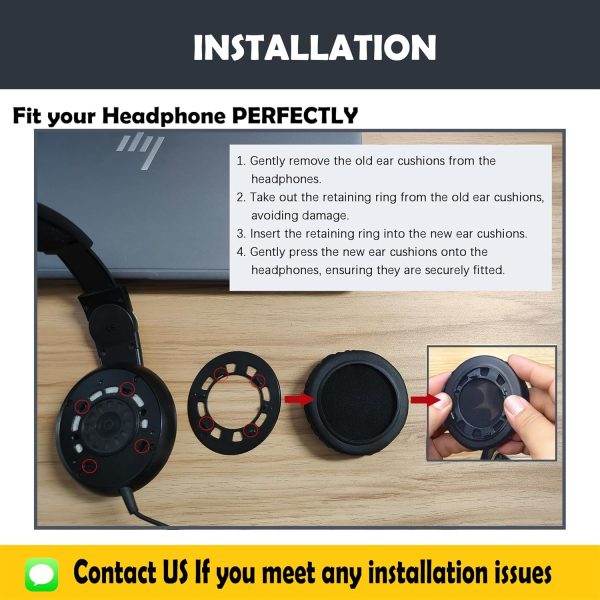 Premium Replacement Earpads Cushions Compatible with Sennheiser - Image 4