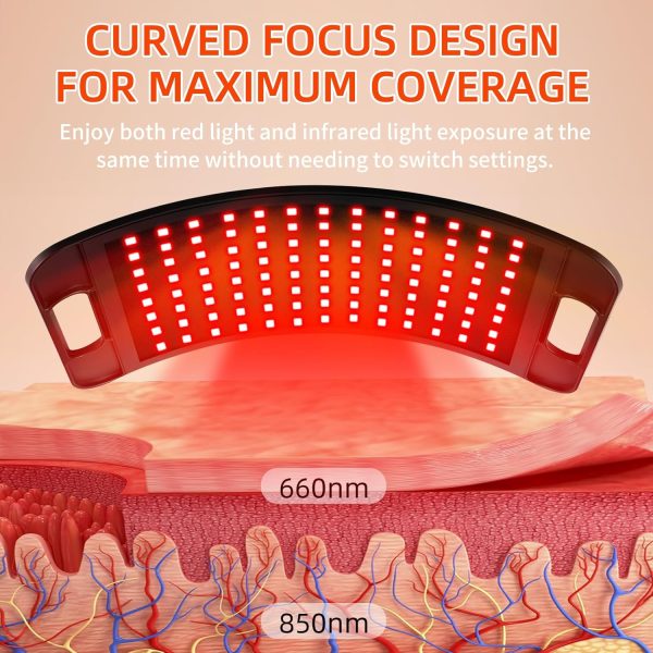 Red Light Therapy for Body&Face&Hair Growth with Stand, 660nm Red Light - Image 4