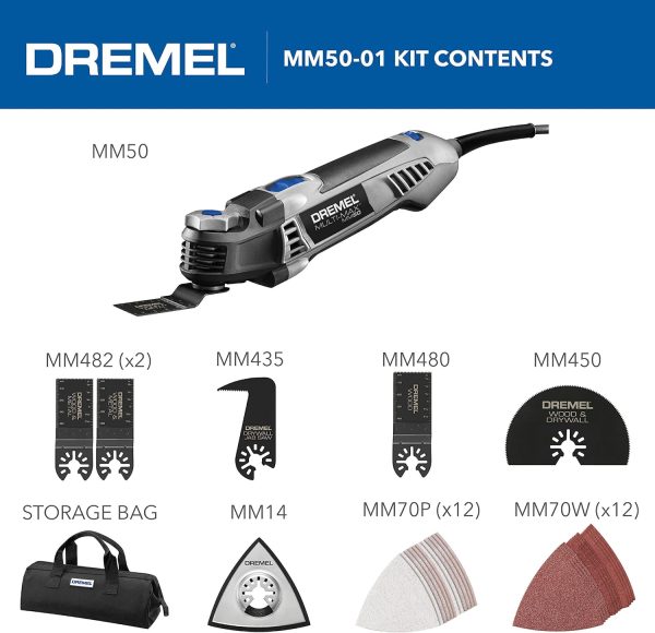 Dremel Multi-Max MM50-01 Oscillating Multi-Tool Kit with 30 Accessories and - Image 2